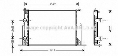 AVA QUALITY COOLING ft2244 -  Радиатор, охлаждение двигателя